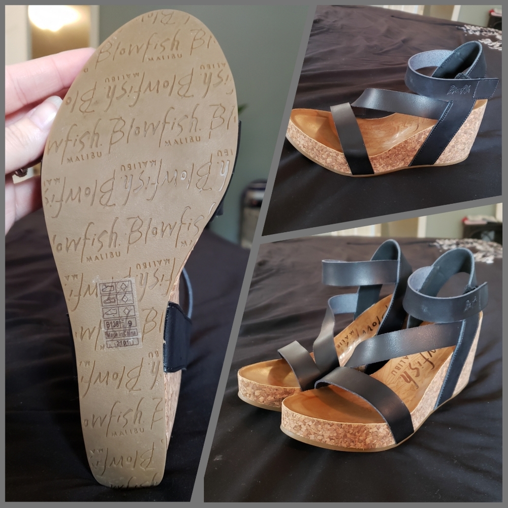 Blowfish Strappy Wedges